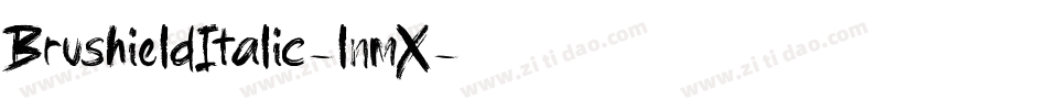 BrushieldItalic-lnmX字体转换
