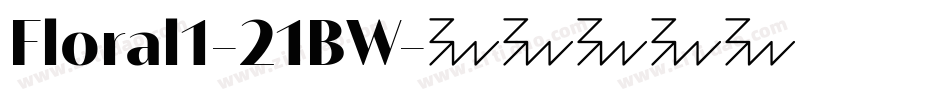 Floral1-21BW字体转换