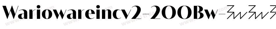 Wariowareincv2-2OOBw字体转换