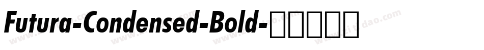 Futura-Condensed-Bold字体转换