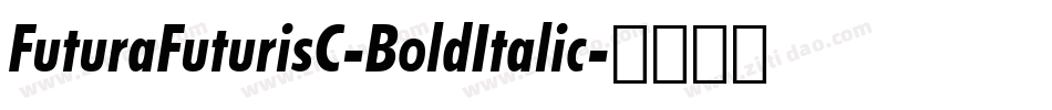 FuturaFuturisC-BoldItalic字体转换
