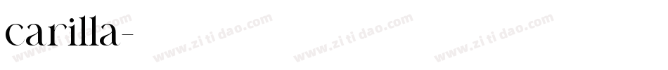 carilla字体转换