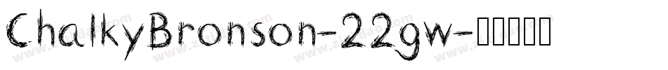 ChalkyBronson-22gw字体转换