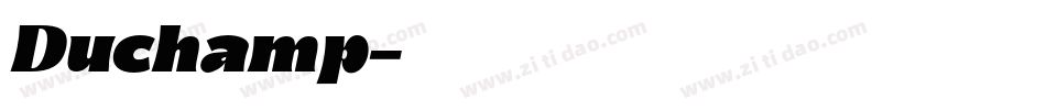 Duchamp字体转换