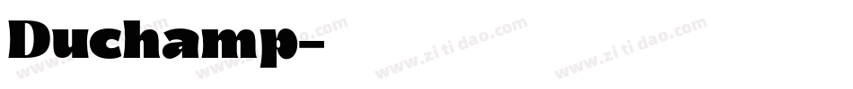 Duchamp字体转换