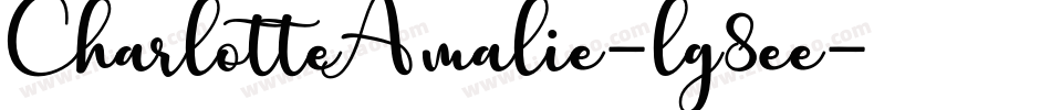 CharlotteAmalie-lg8ee字体转换