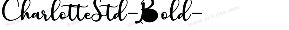 CharlotteStd-Bold字体转换