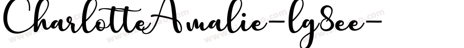 CharlotteAmalie-lg8ee字体转换