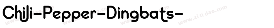 Chili-Pepper-Dingbats字体转换