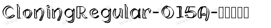 CloningRegular-O15A字体转换