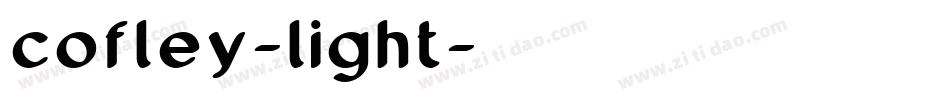 cofley-light字体转换