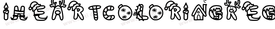 IHeartColoringRegular-7MPA字体转换