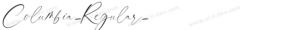 Columbia-Regular字体转换