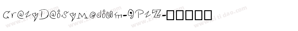 CrazyDaisyMedium-9PzZ字体转换