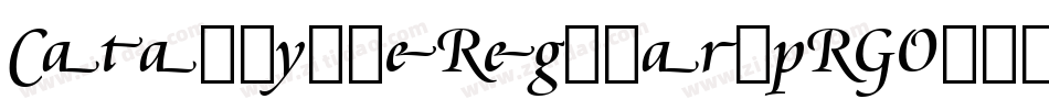 CataclysmeRegular-pRGO字体转换