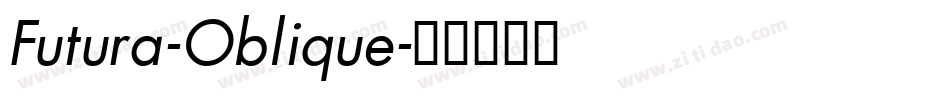 Futura-Oblique字体转换