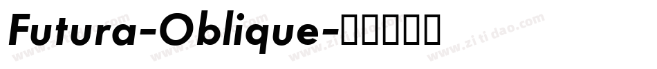 Futura-Oblique字体转换