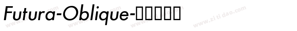 Futura-Oblique字体转换
