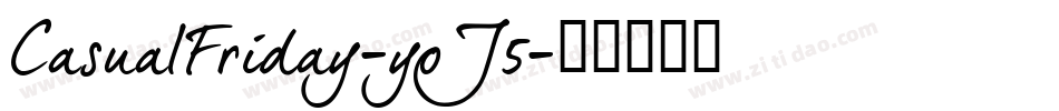 CasualFriday-yoJ5字体转换