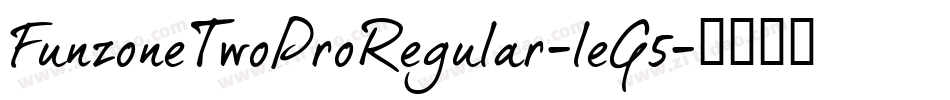 FunzoneTwoProRegular-leG5字体转换