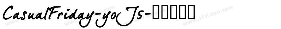 CasualFriday-yoJ5字体转换