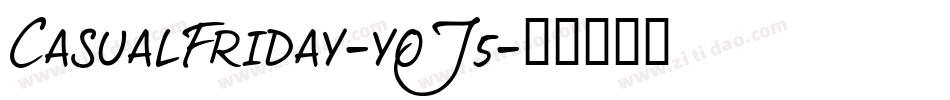 CasualFriday-yoJ5字体转换
