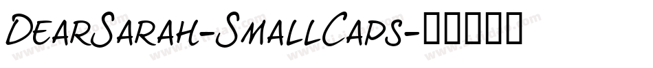 DearSarah-SmallCaps字体转换