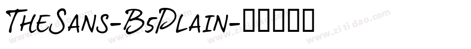 TheSans-B5Plain字体转换