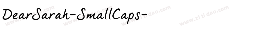 DearSarah-SmallCaps字体转换