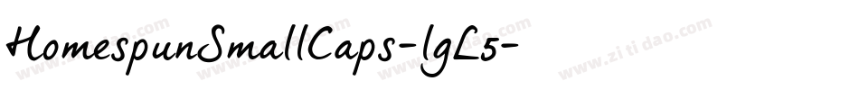 HomespunSmallCaps-lgL5字体转换