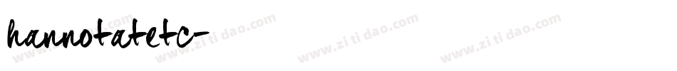 hannotatetc字体转换