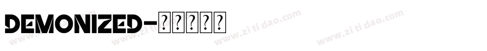 Demonized字体转换