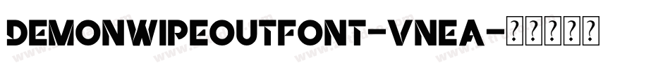 Demonwipeoutfont-vneA字体转换