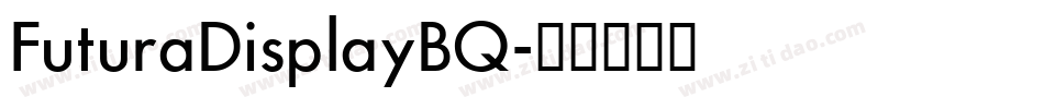 FuturaDisplayBQ字体转换