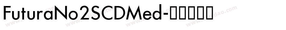 FuturaNo2SCDMed字体转换