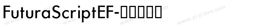FuturaScriptEF字体转换