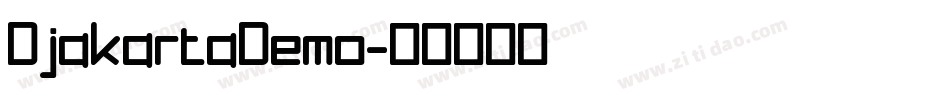 DjakartaDemo字体转换