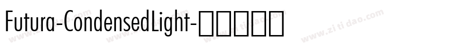 Futura-CondensedLight字体转换