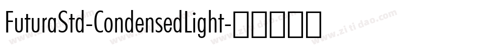 FuturaStd-CondensedLight字体转换