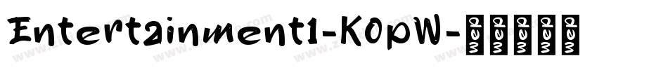 Entertainment1-K0pW字体转换