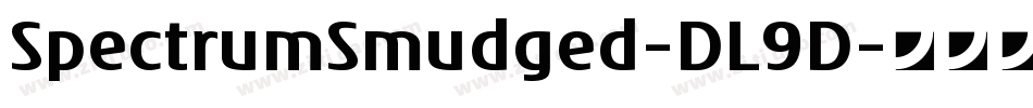 SpectrumSmudged-DL9D字体转换