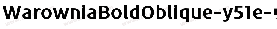 WarowniaBoldOblique-y51e字体转换