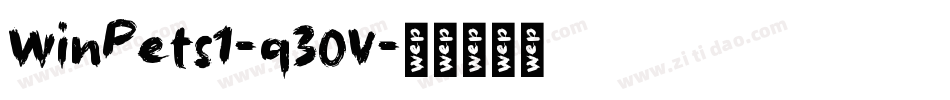 WinPets1-q30V字体转换