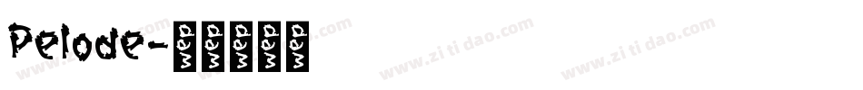 Pelode字体转换