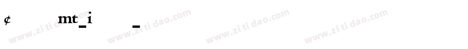 CentaurMT-Italic字体转换