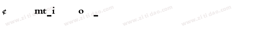 CentaurMT-ItalicOsF字体转换