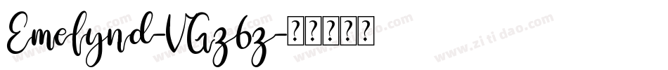 Emelynd-VGz6z字体转换