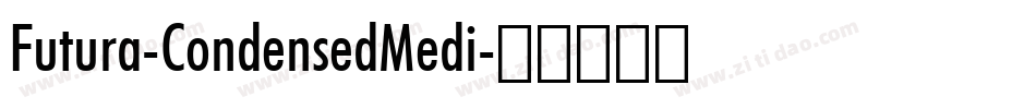 Futura-CondensedMedi字体转换