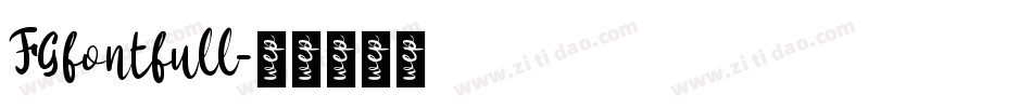 FGfontfull字体转换