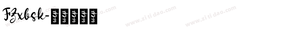 FZxbsk字体转换
